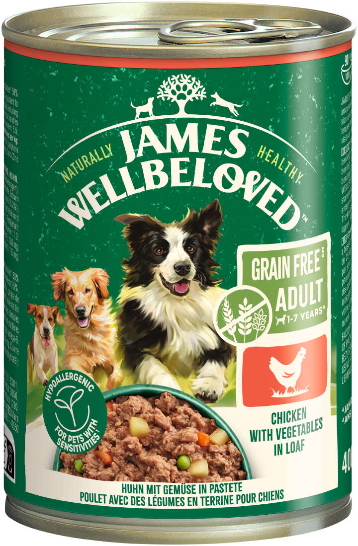JAMES WELLBELOVED Hunde-Nassfutter Huhn Pastete